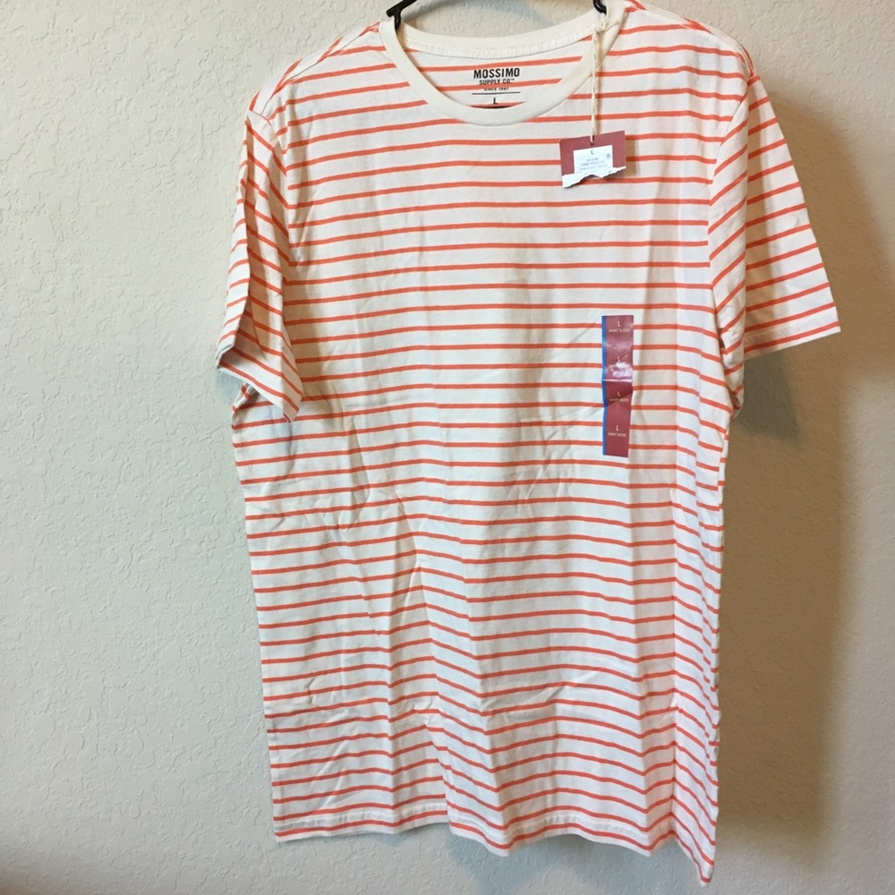 Orange & White Stripped T-Shirt
